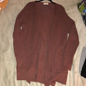 Maroon cardigan